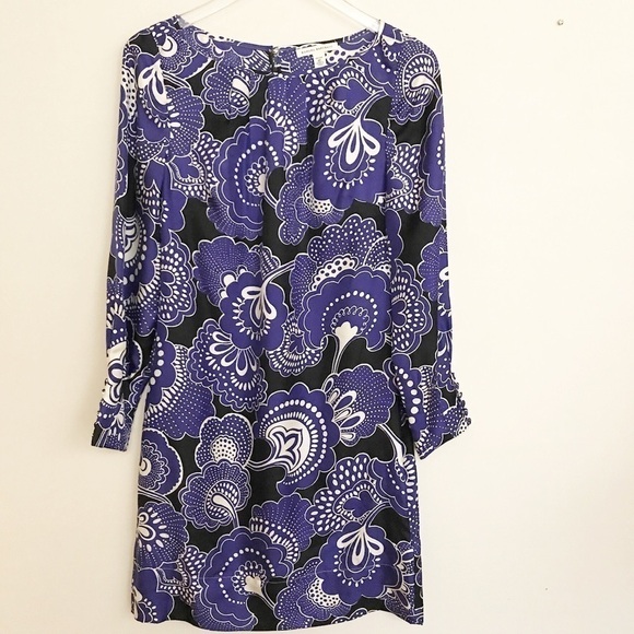 Banana Republic 100%silk dress; covered buttons 6P - Picture 4 of 8
